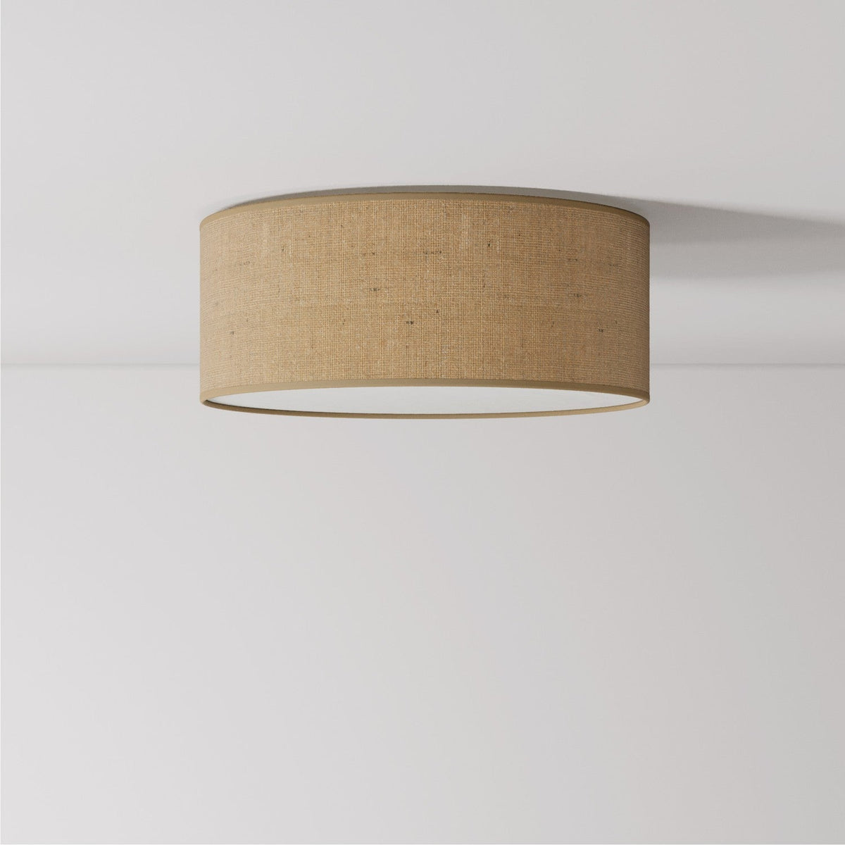 Plafoniera in tessuto Small Juta naturale - Made in Italy