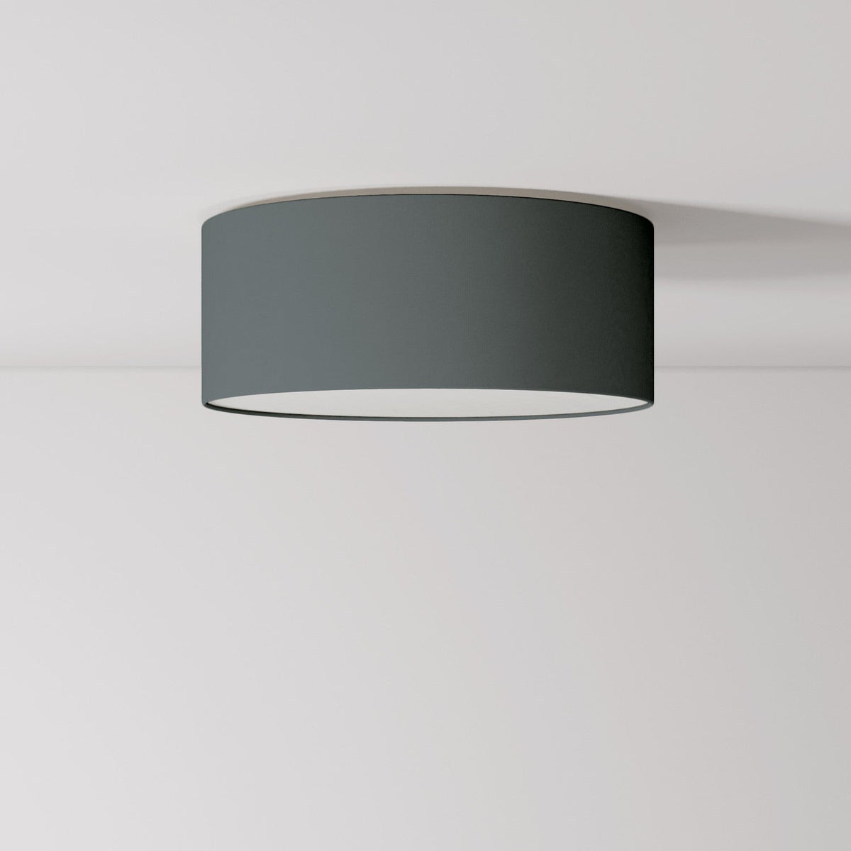 Plafoniera in tessuto Small - Made in Italy - Teletta Grigio Scuro