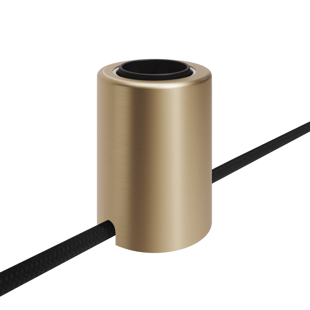 Portalampada E27 Spostaluce in metallo da parete o soffitto - Bronzo satinato