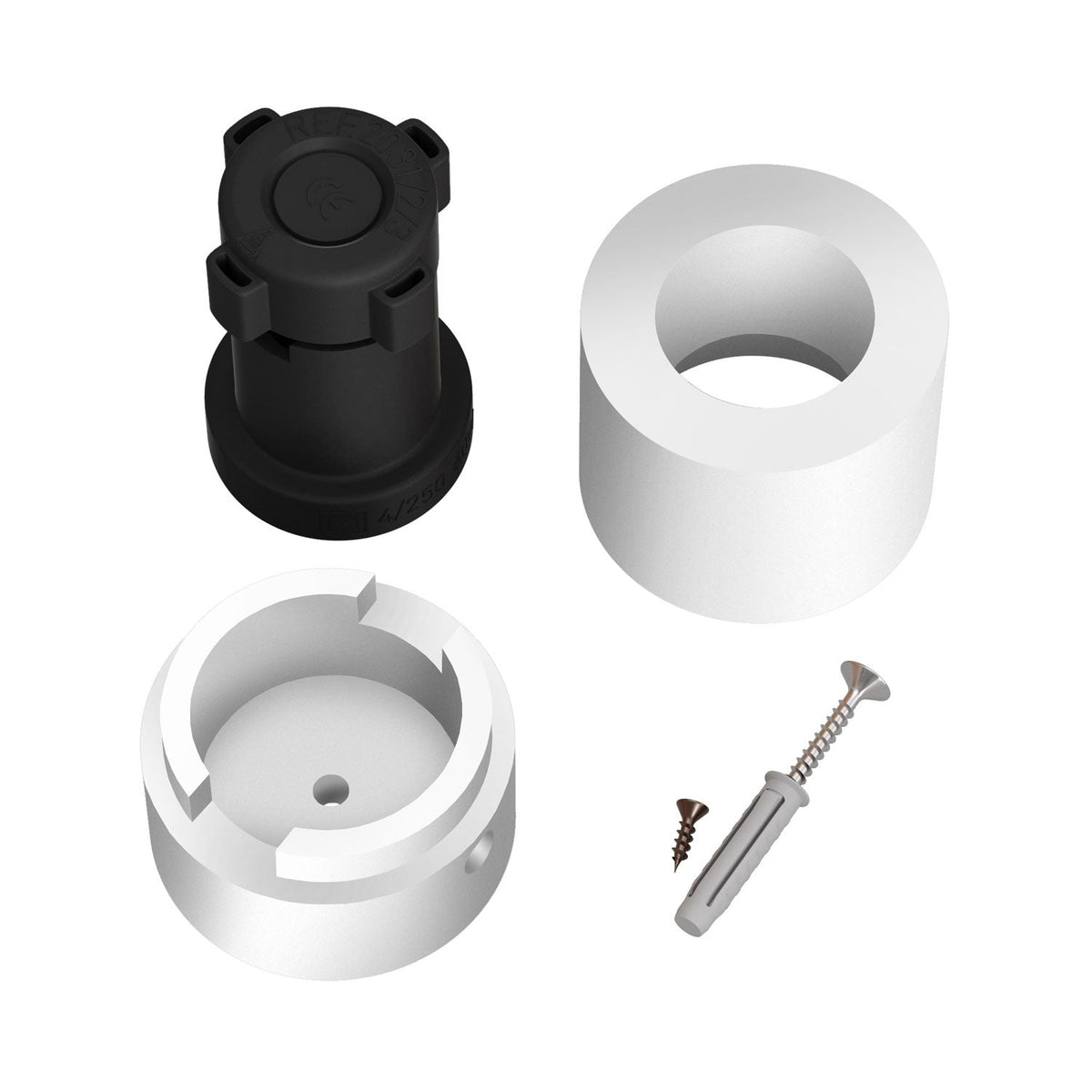 Portalampada in legno per cavo per catenaria e sistema Filé. Made in Italy - Bianco
