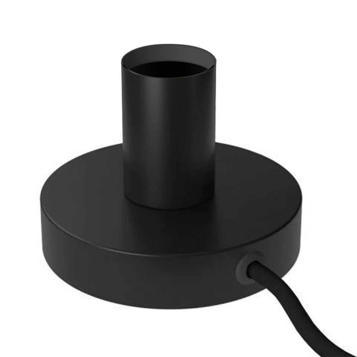 Posaluce - Lampada da tavolo in metallo - Nero opaco