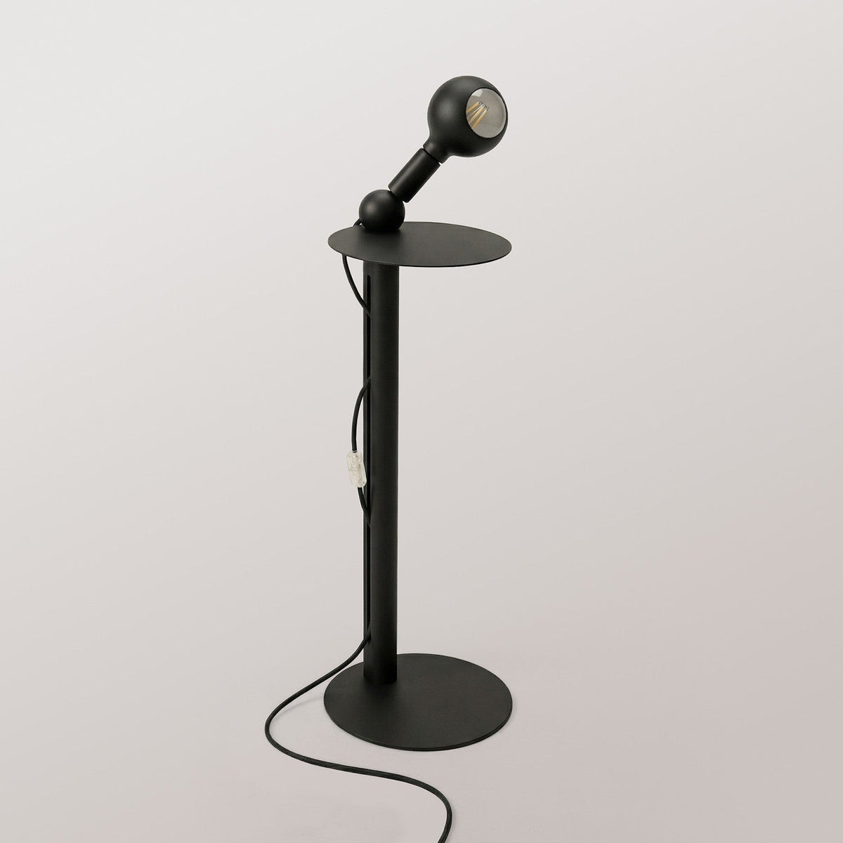 Rocco - Lampada da terra con lampadina Camo - Nero