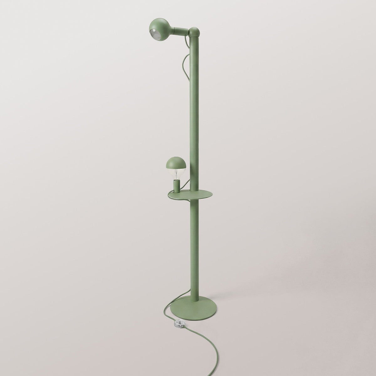 Rocco XXL - Lampada da terra con lampadina Maria e Camo - Verde