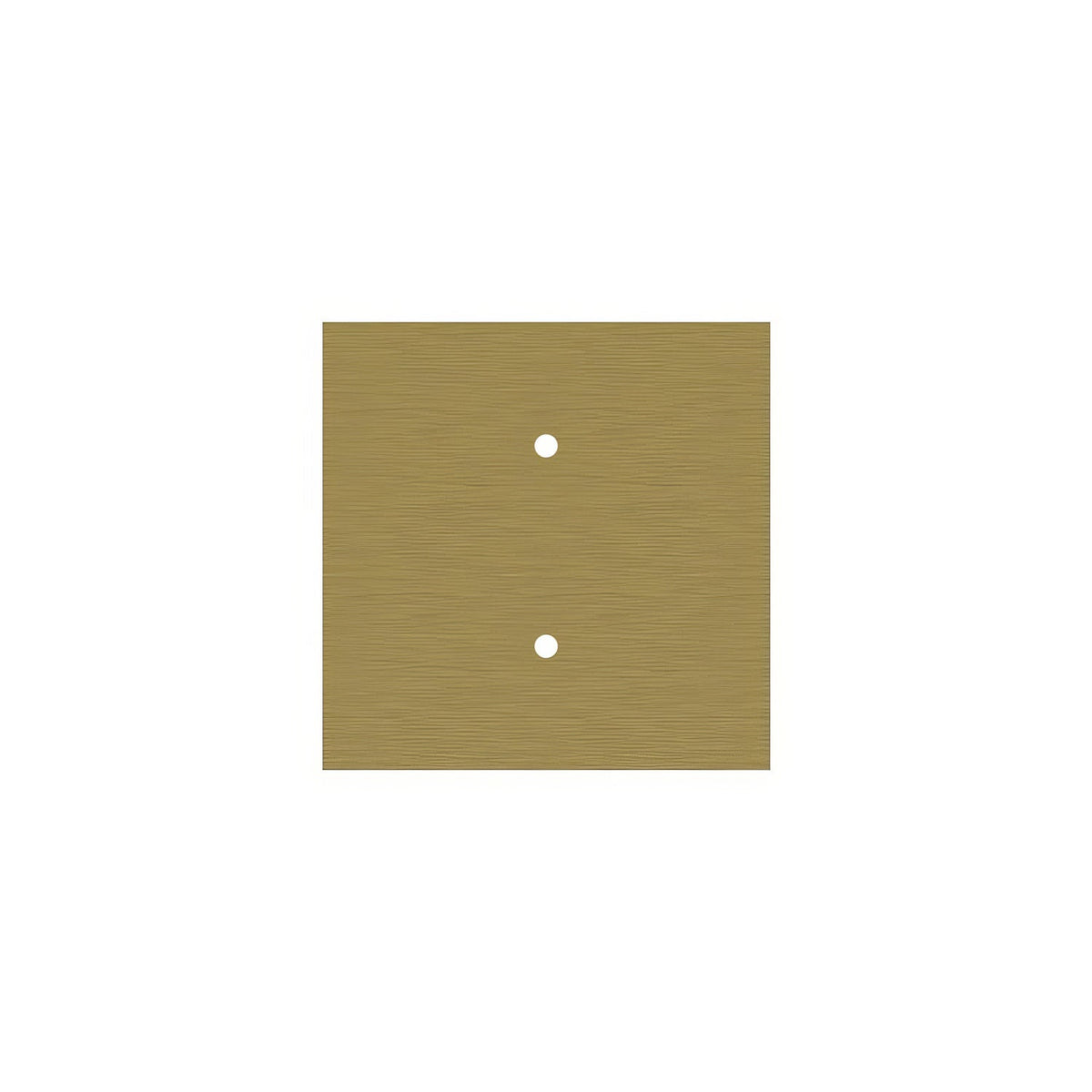 Rosone Rose-One quadrato, 200 mm con 2 fori e 4 fori laterali - Dibond Ottone satinato Bianco