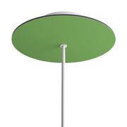 Rosone Rose-One rotondo, diametro 200 mm con 1 foro e 4 fori laterali - Verde prato Bianco