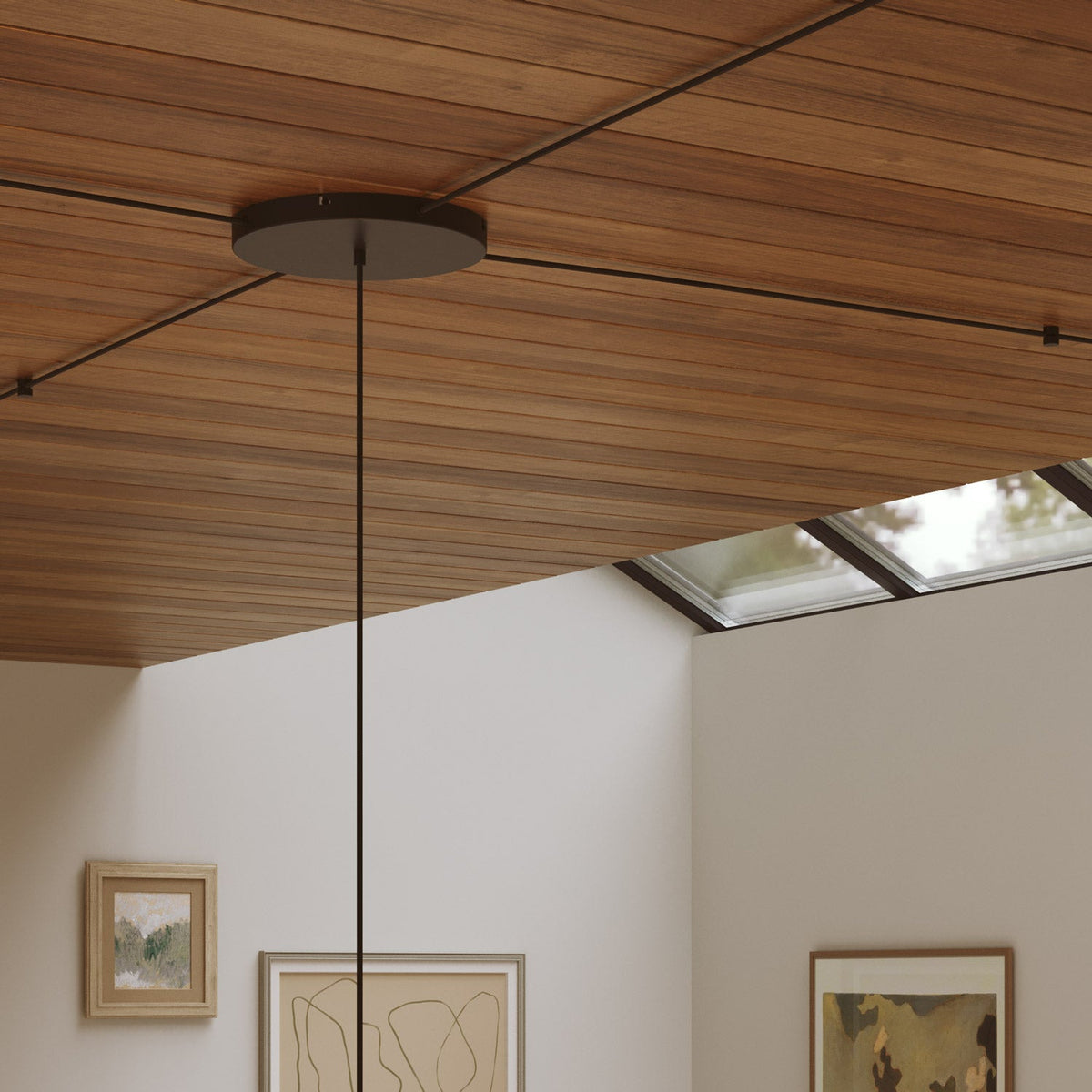 Rosone rotondo in alluminio Ø 30 cm con staffa e cavo di messa a terra, con 1 foro centrale - Nero 4