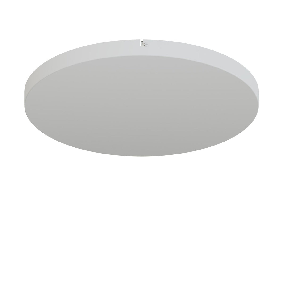 Rosone rotondo in alluminio Ø 50 cm con staffa e cavo di messa a terra, senza fori - Bianco Opaco