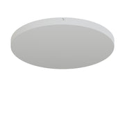 Rosone rotondo in alluminio Ø 50 cm con staffa e cavo di messa a terra, senza fori - Bianco Opaco