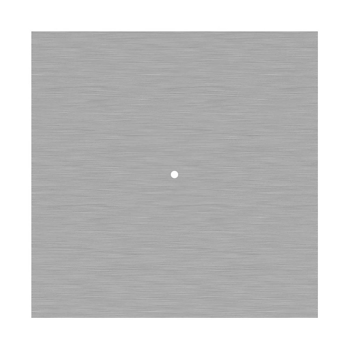 Rosone XXL Rose-One quadrato, 400 mm con 1 foro e 4 fori laterali - Dibond Acciaio satinato Bianco