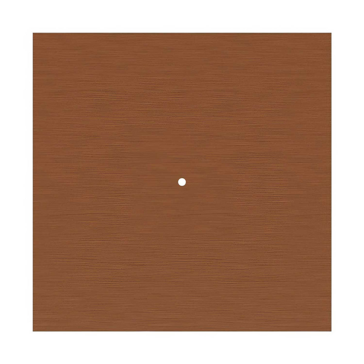 Rosone XXL Rose-One quadrato, 400 mm con 1 foro e 4 fori laterali - Dibond Rame satinato Bianco