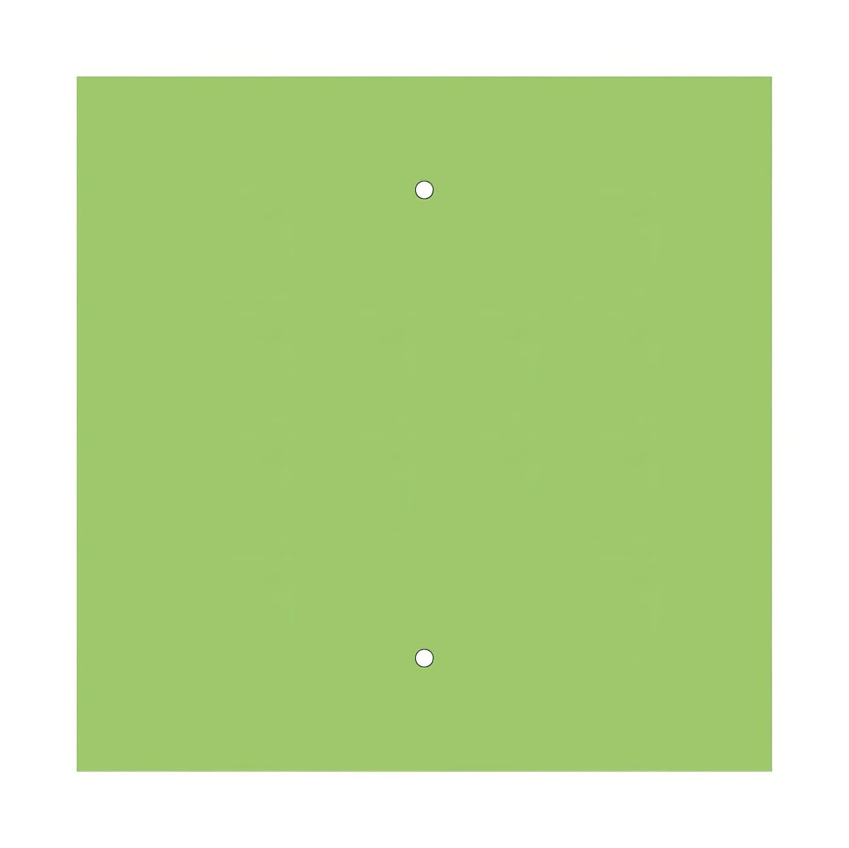 Rosone XXL Rose-One quadrato, 400 mm con 2 fori e 4 fori laterali - Verde prato Bianco