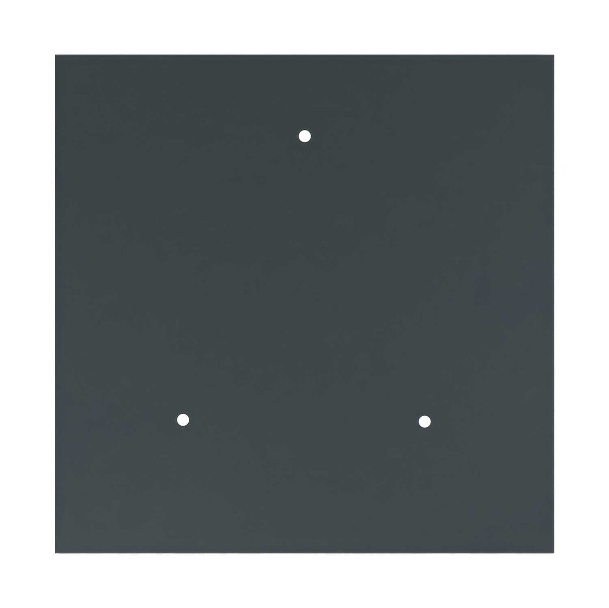 Rosone XXL Rose-One quadrato, 400 mm con 3 fori e 4 fori laterali - Antracite Bianco