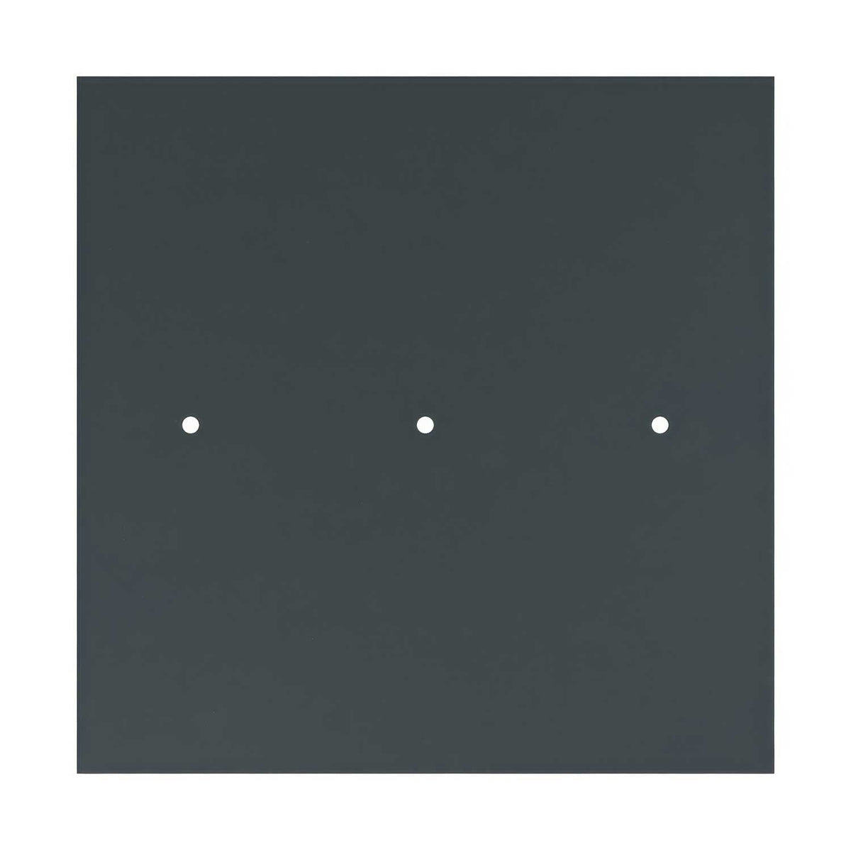Rosone XXL Rose-One quadrato, 400 mm con 3 fori in linea e 4 fori laterali - Antracite Bianco