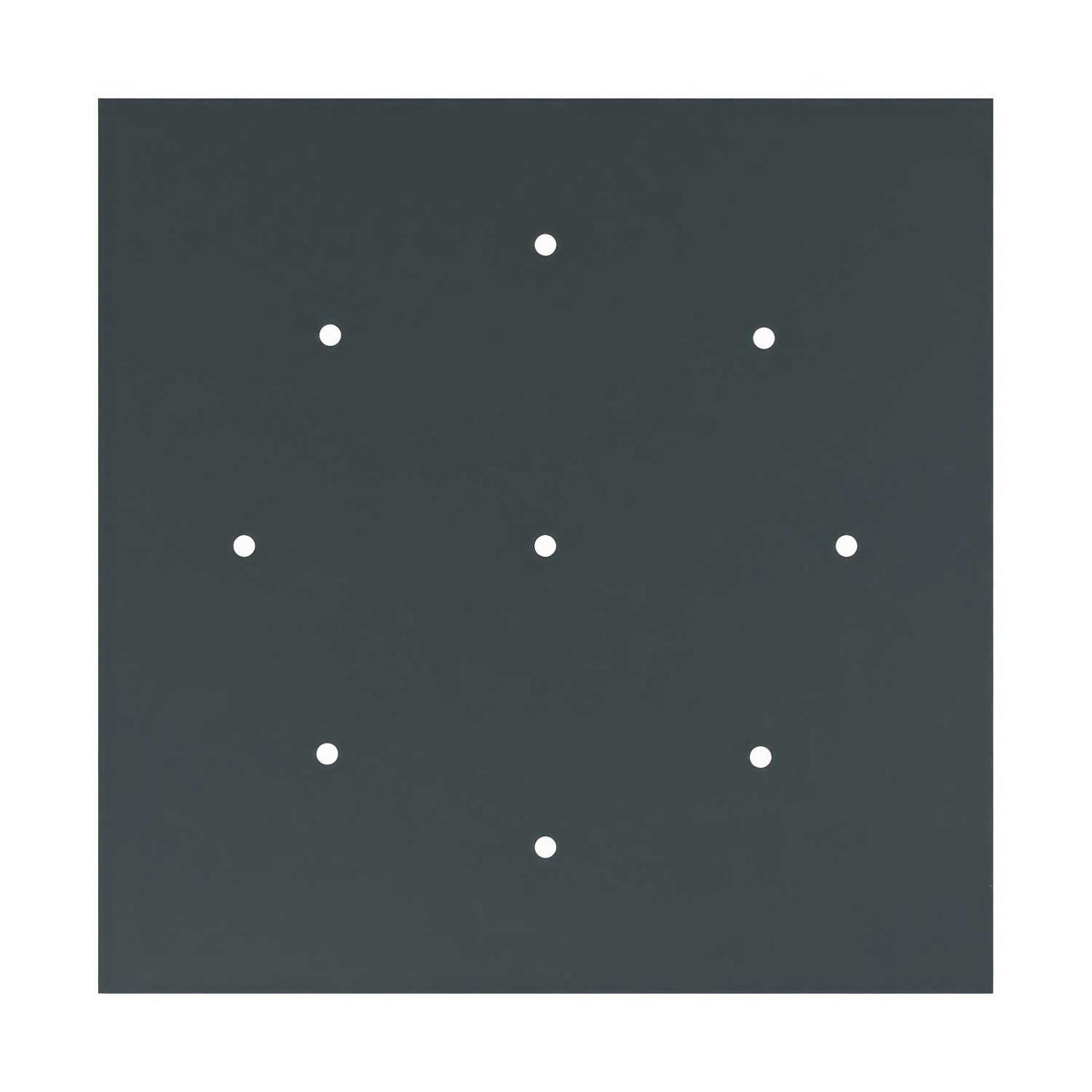 Rosone XXL Rose-One quadrato, 400 mm con 9 fori e 4 fori laterali - Antracite Bianco