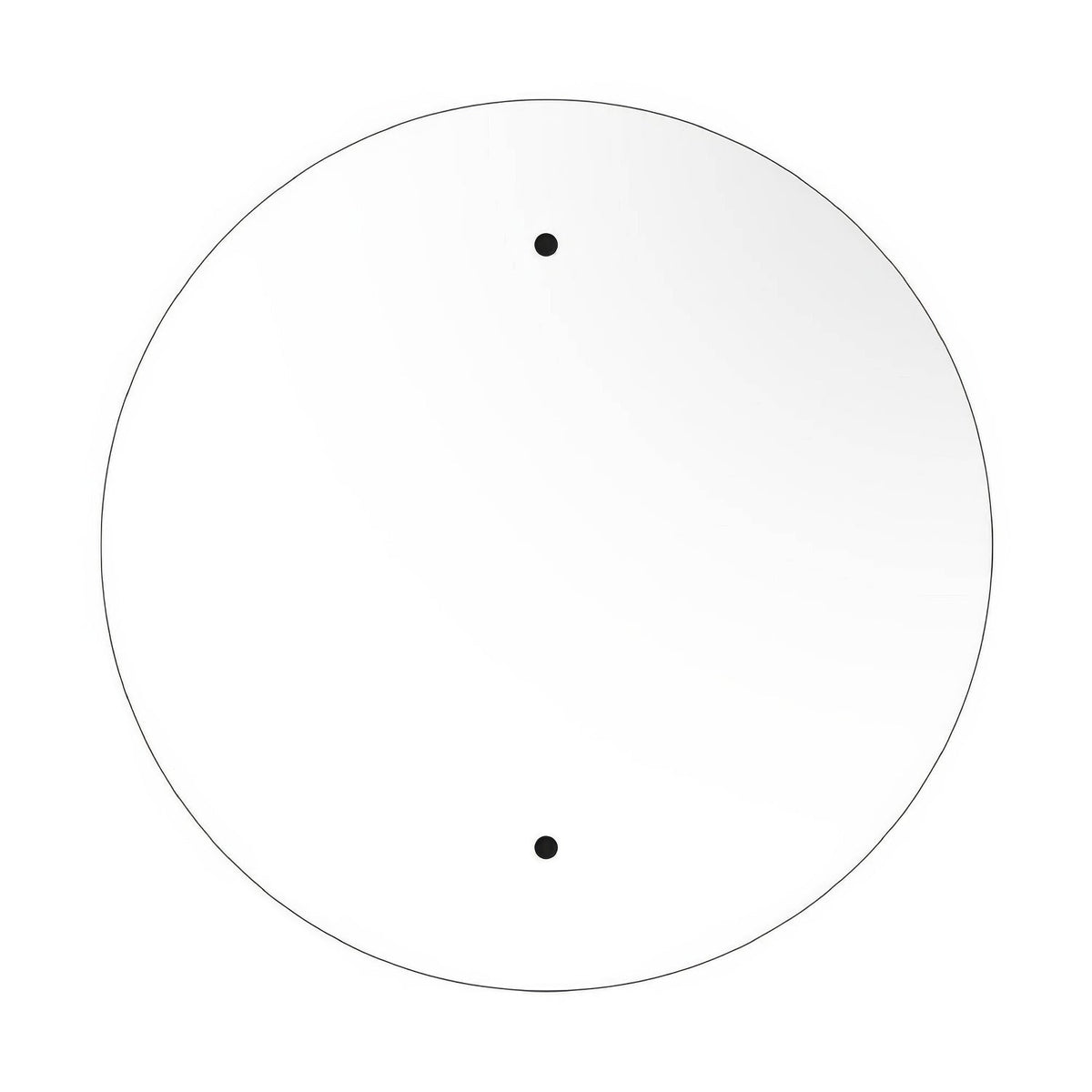 Rosone XXL Rose-One rotondo, diametro 400 mm con 2 fori e 4 fori laterali - Bianco opaco Bianco