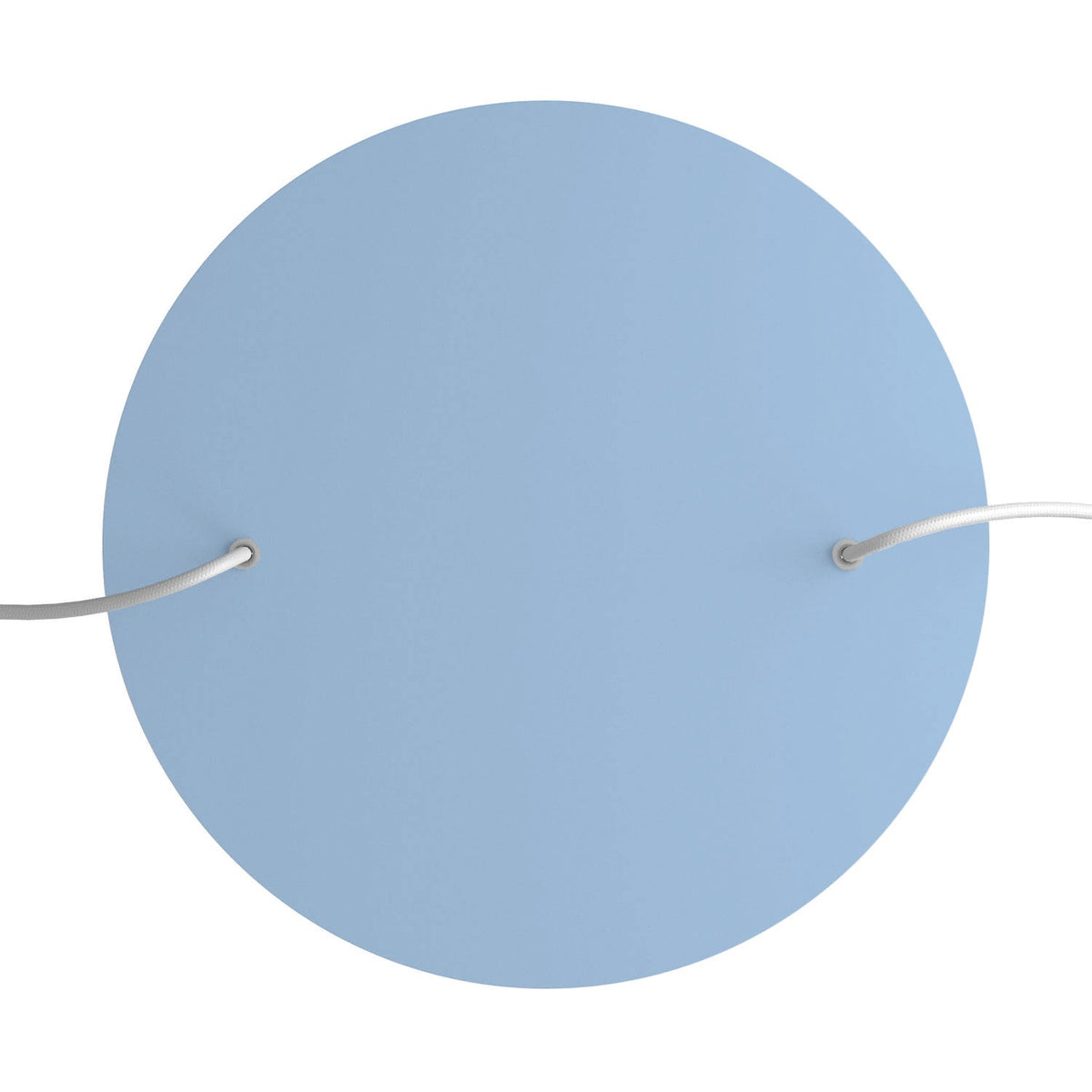 Rosone XXL Rose-One rotondo, diametro 400 mm con 2 fori e 4 fori laterali - Blu carta da zucchero Bianco