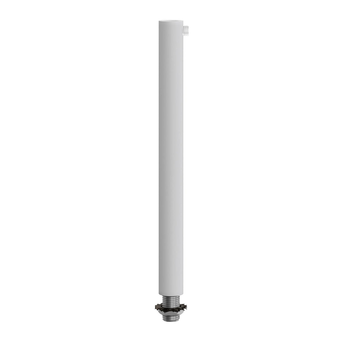Serracavo cilindrico in metallo lunghezza 15 cm completo di tige, dado e rondella - Bianco