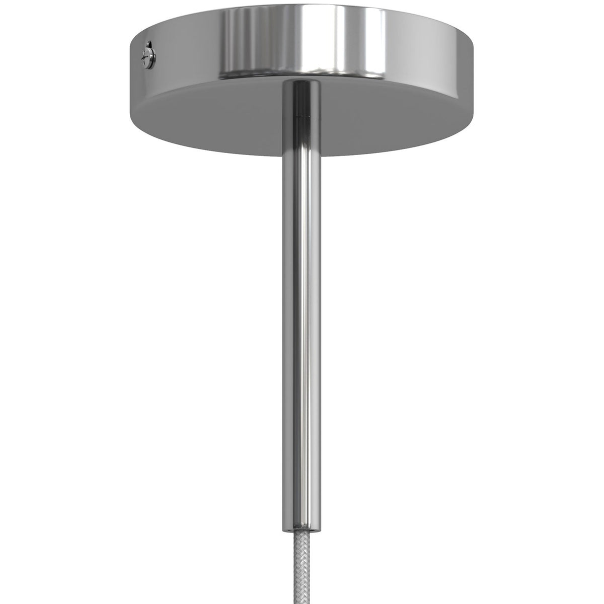 Serracavo cilindrico in metallo lunghezza 15 cm completo di tige, dado e rondella - Cromo