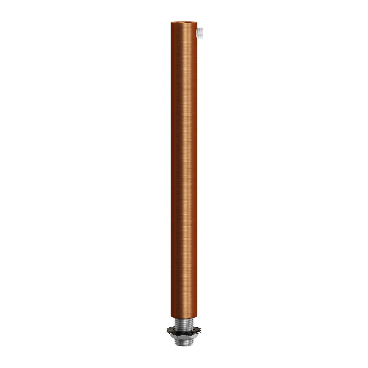 Serracavo cilindrico in metallo lunghezza 15 cm completo di tige, dado e rondella - Rame satinato