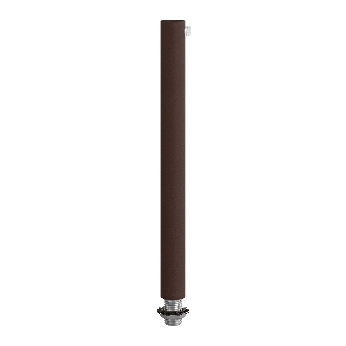 Serracavo cilindrico in metallo lunghezza 15 cm completo di tige, dado e rondella - Ruggine scura verniciata