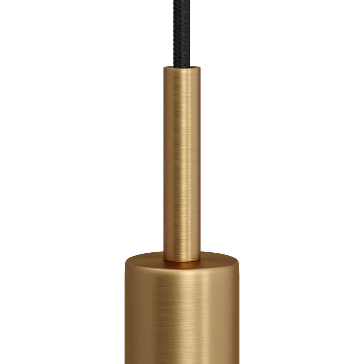Serracavo cilindrico in metallo lunghezza 7 cm completo di tige, dado e rondella - Bronzo satinato