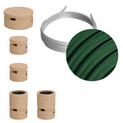 Sistema Filé Wiggle Kit - con cavo CM21 di 3 m per catenaria e 5 componenti in legno per interni