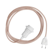 Snake per paralume - Lampada plug-in con cavo in tessuto colorato RM16