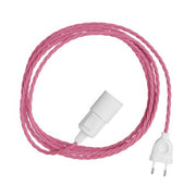 Snake Twisted - Lampada plug-in con cavo trecciato in tessuto TM08