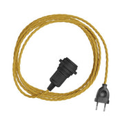 Snake Twisted per paralume - Lampada plug-in con cavo trecciato in tessuto TM25