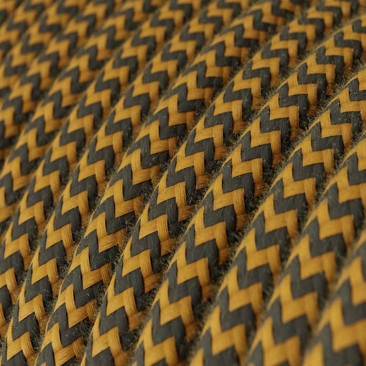Snake Zig-Zag per paralume - Lampada plug-in con cavo in tessuto effetto Zig-Zag RZ27