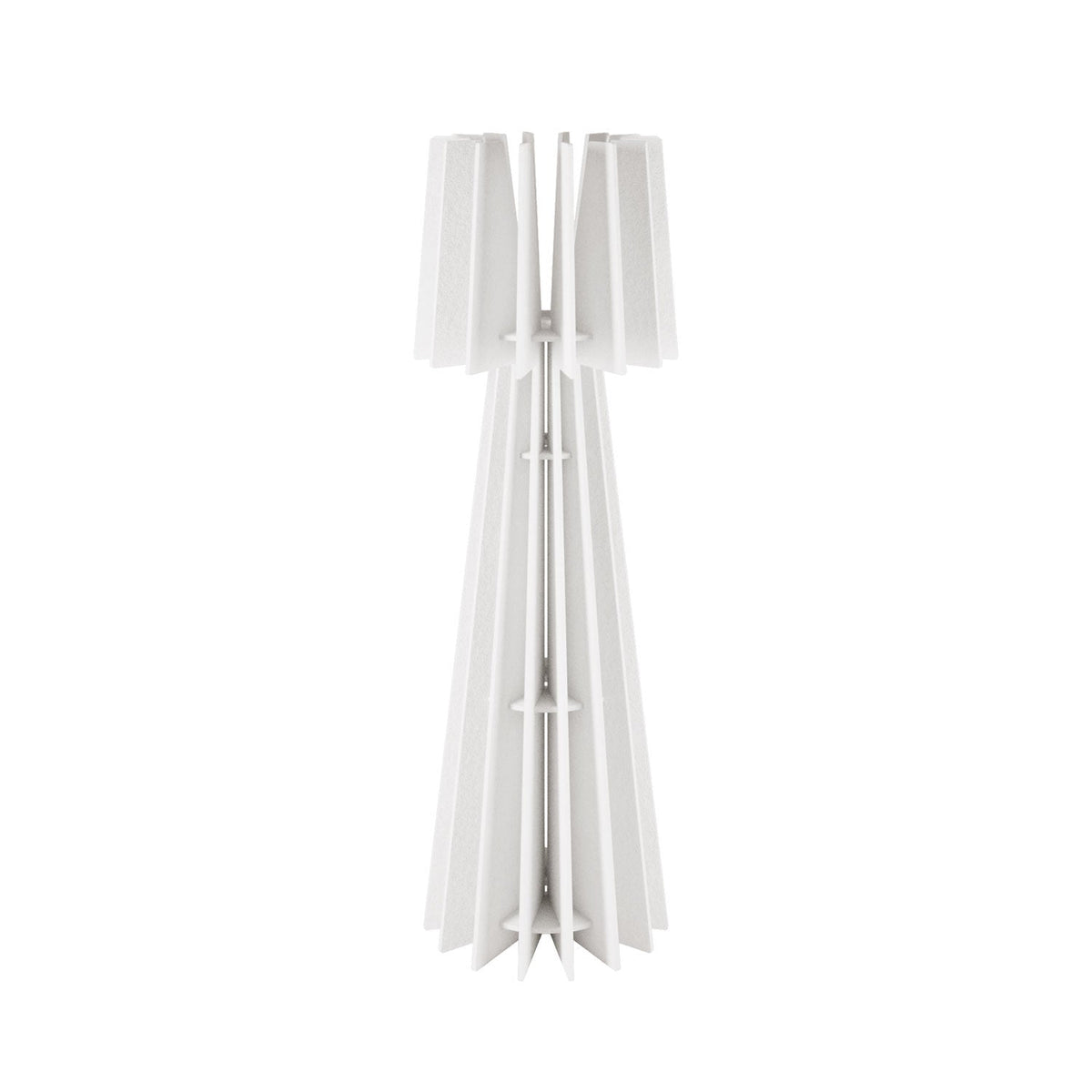 Struttura per lampada da terra SHHINE in materiale fonoassorbente - Bianco melange