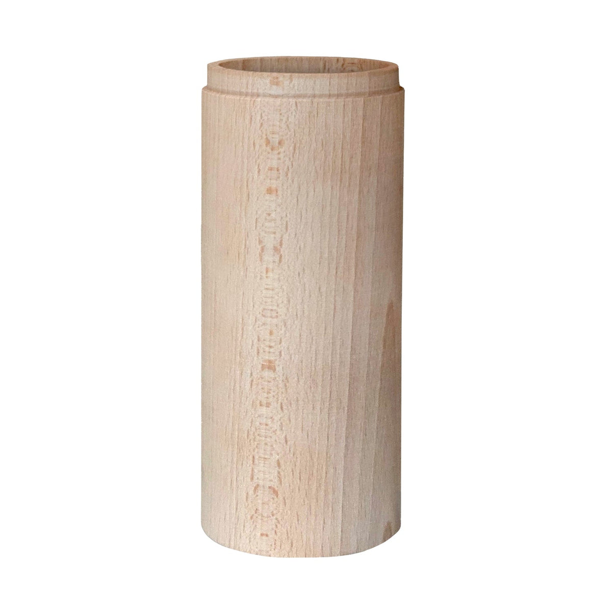 Tub-E27, paralume in legno per lampada a faretto con portalampada doppia ghiera E27 - Neutro