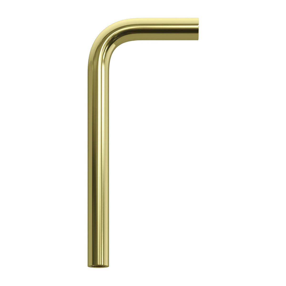 Tubo curvo di estensione 14 cm in metallo - Ottone